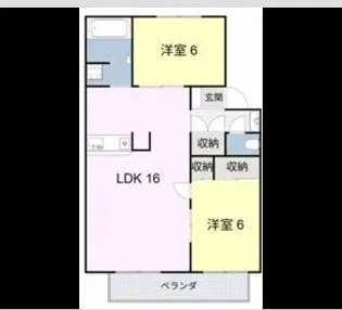 LUMiNA扶桑【1階】の間取り