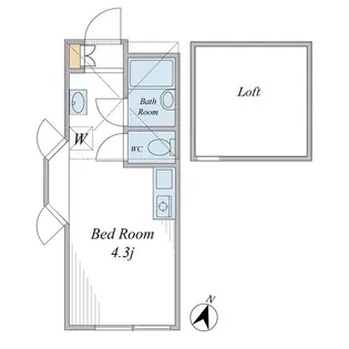 シャンブル八景【2階】の間取り