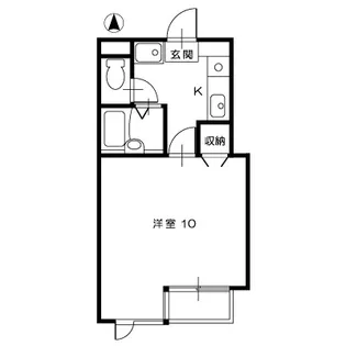 コーポドリーム【2階】の間取り
