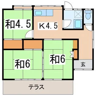 福島県喜多方市関柴町平林字七百苅【一戸建】の間取り