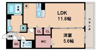 グランジュテ【1階】の間取り