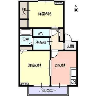 エル・エスペランス【2階】の間取り