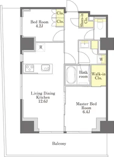プライムメゾン江古田の杜ウェスト【3階】の間取り