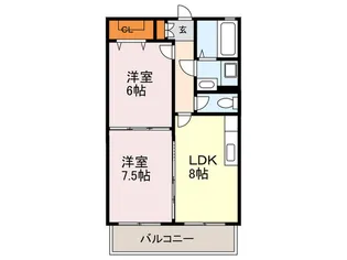 城西橋ビル【5階】の間取り