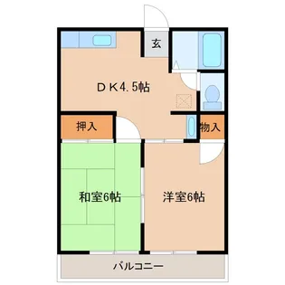 シティハイムケント【2階】の間取り
