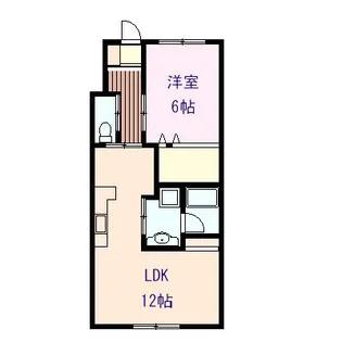 ロジュマン森III【3階】の間取り