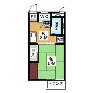 アーバンハウス八田【2階】の間取り