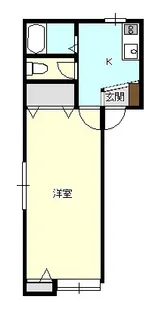 新潟県新発田市新栄町1【アパート】の間取り