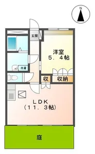 ディア コート【1階】の間取り