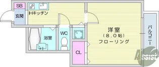 ART弥生町ヒルズ【1階】の間取り