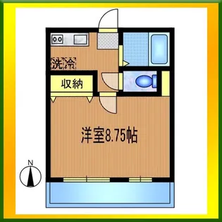 コーポリバーサイド【1階】の間取り