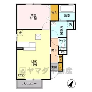 ハーベスト・ガーデン B【1階】の間取り