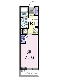 ヴォヌール鳳【1階】の間取り