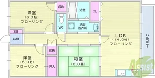 エステマール【2階】の間取り