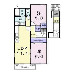 埼玉県本庄市児玉町児玉【アパート】の間取り
