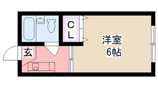 兵庫県西宮市鳴尾町1【マンション】の間取り