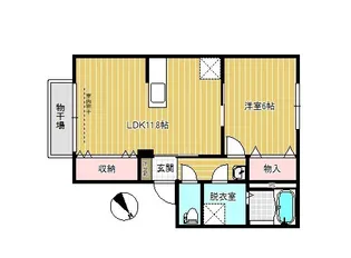 ファミール  北の森【1階】の間取り