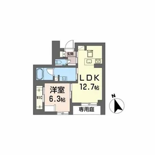 シャーメゾン クオリスタ【1階】の間取り