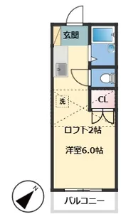 ハイツリコー【1階】の間取り