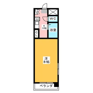 ディアローグ枇杷島【2階】の間取り