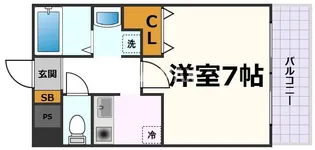 キャノンピア鶴舞【7階】の間取り