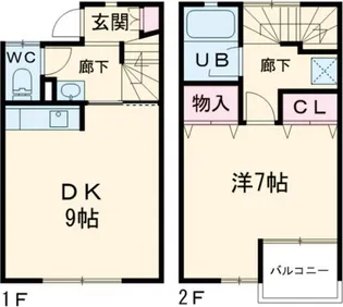 コーポ沖ノ内Bの間取り