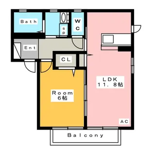 ディアスドーム A棟【2階】の間取り