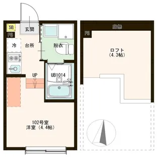 ハーモニーテラス東四つ木III【1階】の間取り