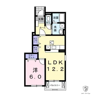 ヴァン・セゾニエ I【1階】の間取り