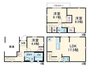 埼玉県さいたま市桜区田島4【一戸建】の間取り