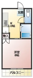 Y’sroom 花畑【2階】の間取り