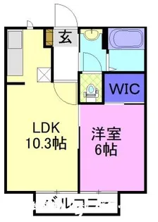 ソレイユMM A【2階】の間取り