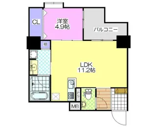 アペックス神園【3階】の間取り