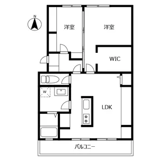 天神マンション 2号棟【3階】の間取り