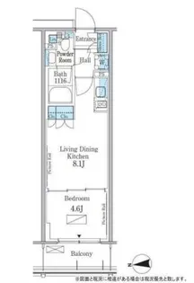 パークアクシス新宿百人町【4階】の間取り