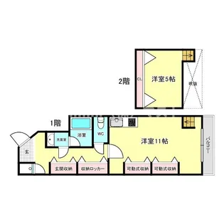 1LDKの間取り画像