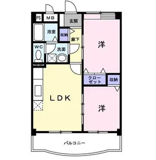 広島県福山市南今津町【マンション】の間取り