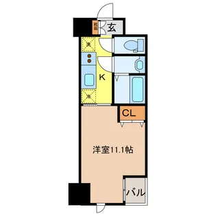 ビッグ・ビー宇都宮【9階】の間取り