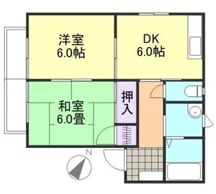 フォーレス水江 C【2階】の間取り