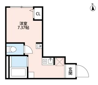 ソレイユ多摩川【3階】の間取り