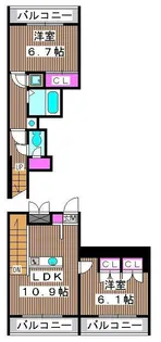 蓮根マンションの間取り