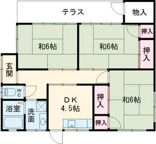宮城県仙台市青葉区落合5【一戸建】の間取り