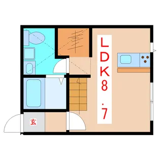 1Rの間取り画像