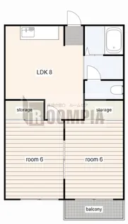 浅井コーポ【2階】の間取り