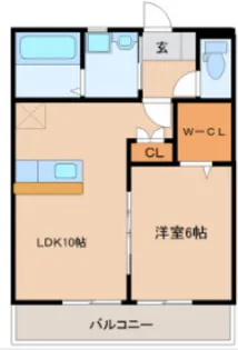 パルフェII番館【1階】の間取り