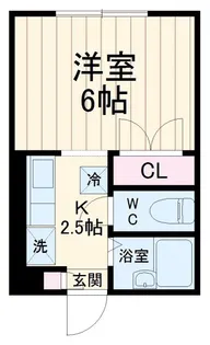 銀ハイツ【1階】の間取り
