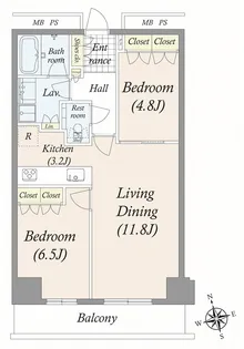 ザ・パークハウス新宿タワー【3階】の間取り