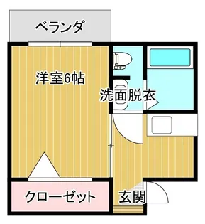 サンフォレスト木風【1階】の間取り