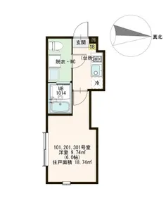 ハーモニーテラス綾瀬VII【1階】の間取り