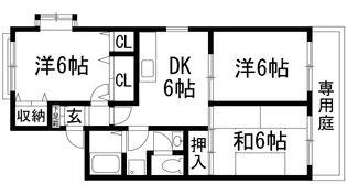 メゾンファミーユ【1階】の間取り